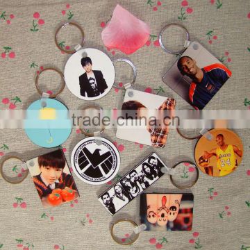 Custom Blank Sublimation Mdf Keyring ,Diy Promotional Keychain, sublimation wood keyring