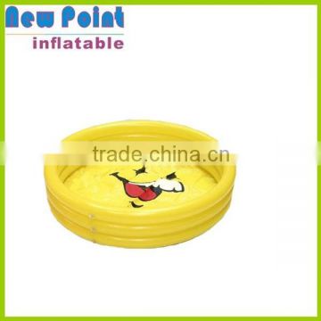 Mini yellow inflatable round swimming pool toy for fun,inflatable pool toys