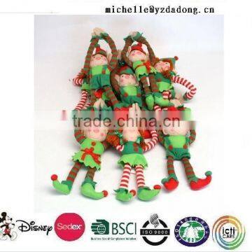 christmas elf plush toy/handmade christmas toys/plush elf