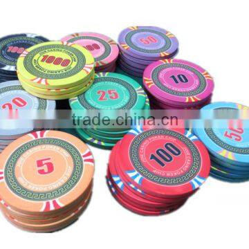 ceramics poker chips