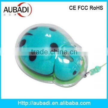 Hot Sell 3D Beetle Shaped Cute Wireless Mouse For Kids