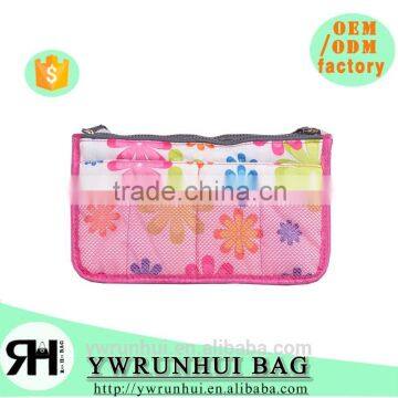 silk floss travel cosmetic bag for storage makeup set