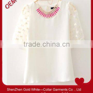 sweet girl chiffon shirt wholesale