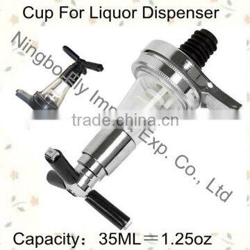 35ML cup dispenser/head for liquor dispenser/plastic cup