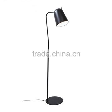 modern standing one arm floor lamp lighting fixture indoor lighting