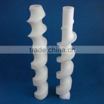 Wholesale Engineering Plastic Custom POM Plastic Raw Mateiral Conveyer Screw Rod photo-2