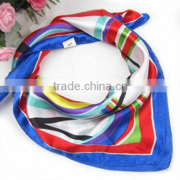 2015 hot selling digital rinting twill silk neck scarf