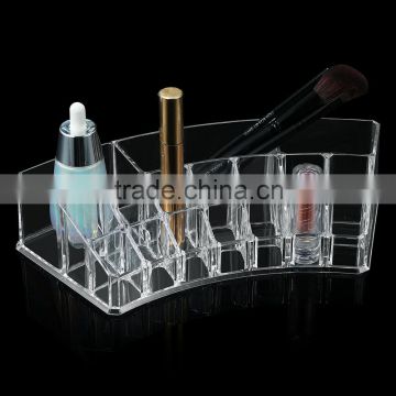 2016 plastic decorative makeup storage transparent makeup box