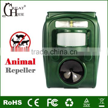 GH-501 Newest Alarm and Led Flashing Solar Animal Repeller photo-3
