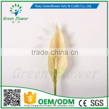 Greenflower 2016 Wholesale Real Touch Latex PU Spathiphyllum China Artificial Flowers Rose for Wedding Decoration photo-4