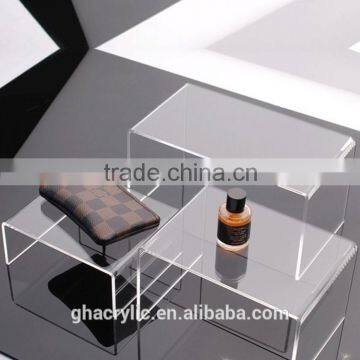 GH-RZ539 Shenzhen Factory Direct Sale Clear Acrylic Make up Dispaly Rack ,customized Acrylic Display Rack photo-4