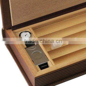 New Book Type pu Leather Humidor Wholesale photo-2