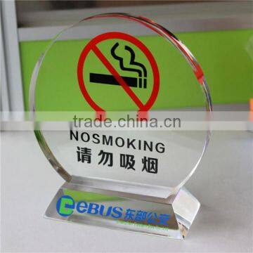 Acrylic Counter Top Signs - No Smoking