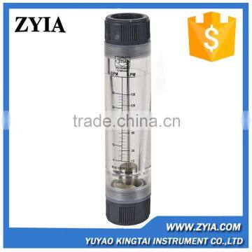 Water insturment acrylic Inline tube portable chemical acid flow meter