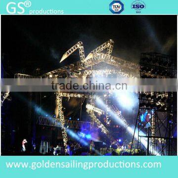 High quality aluminum stage truss and outdoor stage truss design