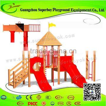 Inclusive Playful Kids Outdoor Wooden Fitness Equipment 5-23I