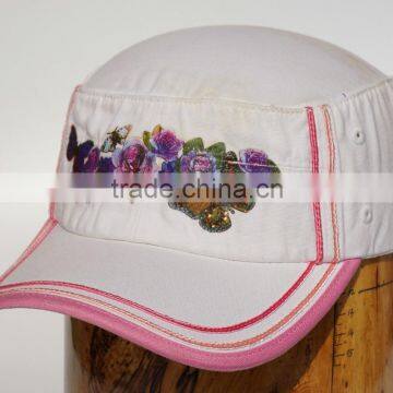 Fashion 4 color pocess printing military cap