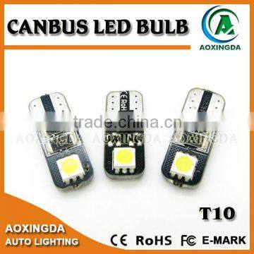 T10 2SMD 5050 Xenon White Canbus LED bulb