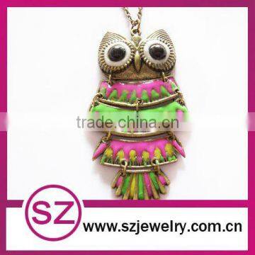 Wholesale fashion old design jewelry necklace owl