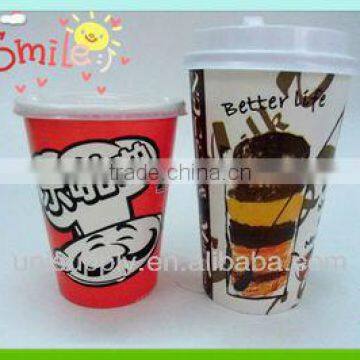 12,16oz Double PE Customized Logo Cold Drink Paper Cup