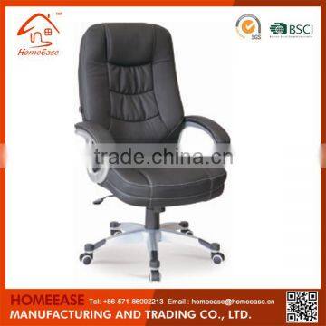 High Back Ergonomic Executive Leather Office Chair With Footrest photo-2