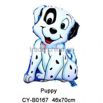 2016Lovely Spot Dog Puppy shaped foil balloon helium aluminium balloon