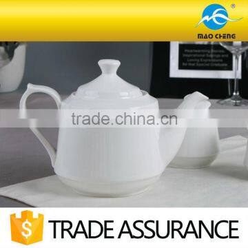 French restaurant plain ceramic teapot