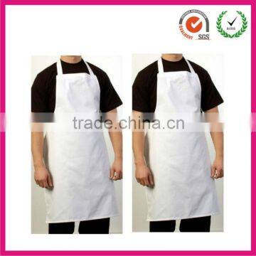 2013 hot selling promotional 100% white cotton apron