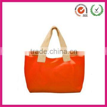 Promotion solide color ladies neoprene bags tote for sunny girls