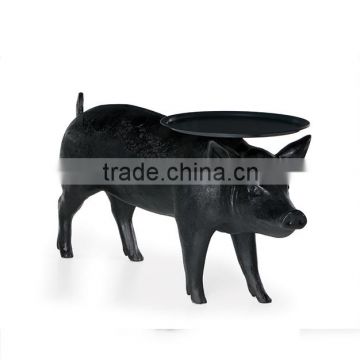 Modern Resin Coffee Table Pig Shape Lovely Animal Table for Interior Decorative