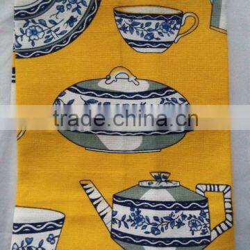 Kitchen Digital Printed Linen Tea Towel for Home Decorationl,promotion and Gift-- Chinaware or Porcelain Design