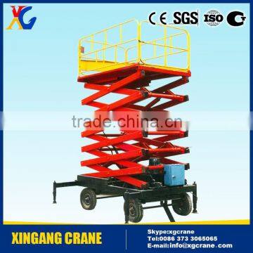 Harga 4-18m cheap electric scissor lifting platform for sale