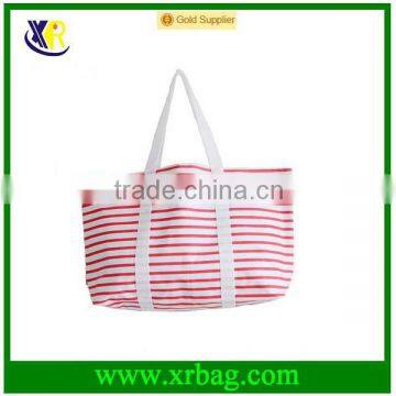 Environmentally friendly cotton canvas shopping bags travel bags large-capacity shoulder handbag red fringe