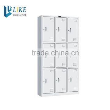 Nine door steel locker cabinet