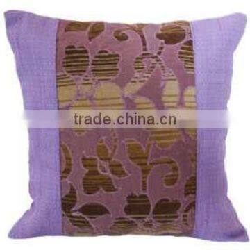 Floral Design purple Cushion Cover