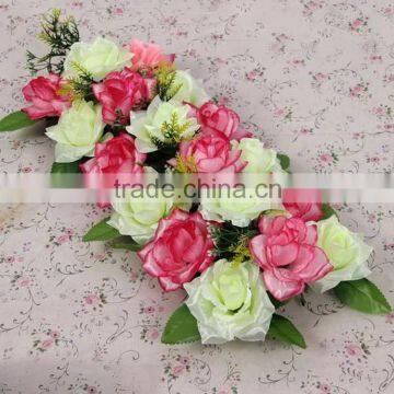Artificial Flower Wall for Wedding Backdrop & Stage Background Decoration photo-5