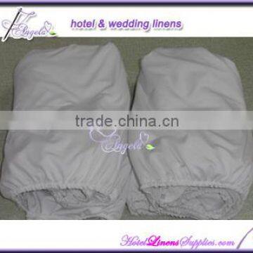 White Spandex Table Covers, White Lycra Table Covers, Fitted Stretch Table Covers for Round Banquet Tables(top Dia-5' or 6') photo-3