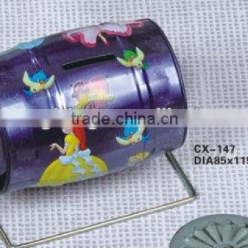 coin bank tin box