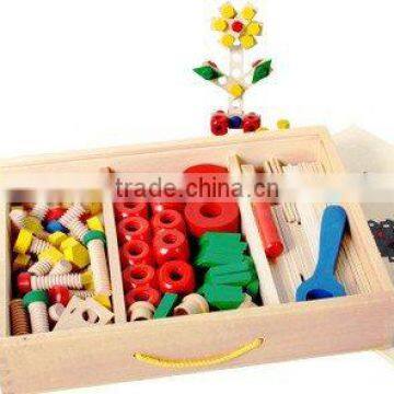 wooden screw toys