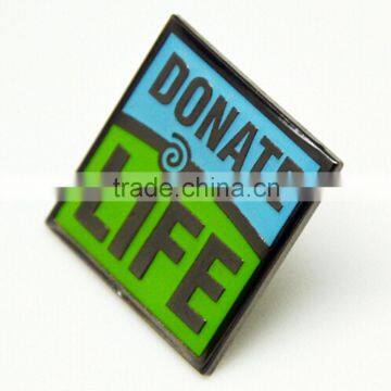 Elegant Shape Charity Organization Lapel Pin Custom