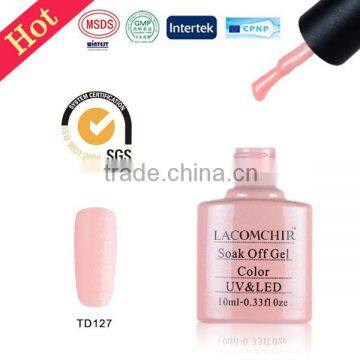 2015 LACOMCHIR latest beauty girl low price led uv gel nail polish