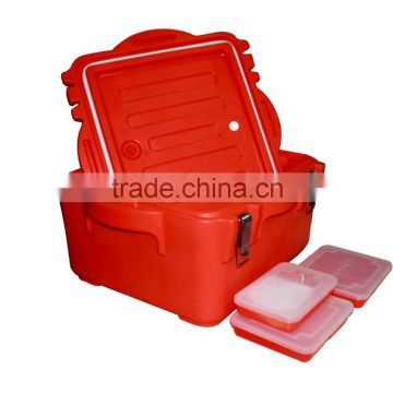 Rotomolded food thermal container insulated with FDA&CE