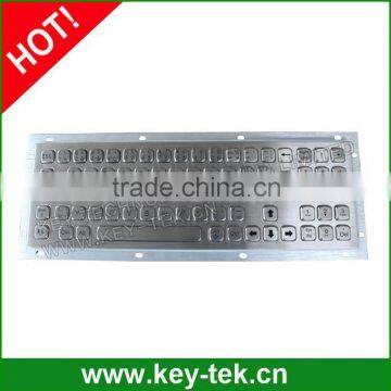 Compact Format Long Stroke stainless steel Keyboard with Numeric Keypad