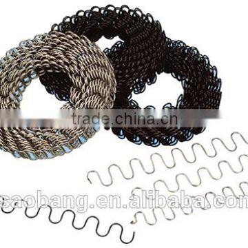 high carbon steel round zigzag spring for sofa .