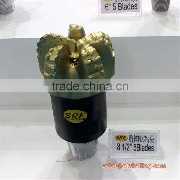 8 1/2" PDC bit 5 blades