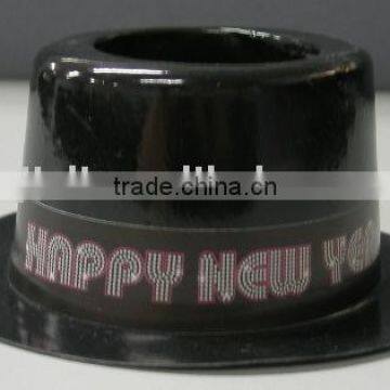 Model6022 plastic new year black top hat