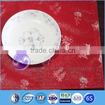 100% polyester colorful table cloth jacquard placemat