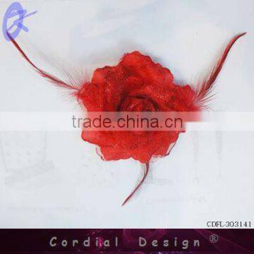 2013 latest fashional handmade fabric brooch flower