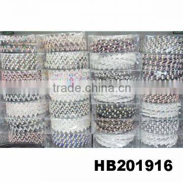 fashion shining crystal stone plastic hair band wholesale
