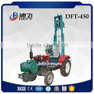 Tractor mounted mobile drilling rig for water wells drilling